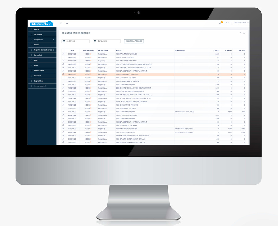 RIFIUTI in CLOUD software gestione rifiuti